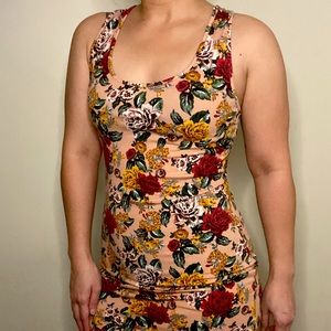 Sleeveless Mini Floral Dress